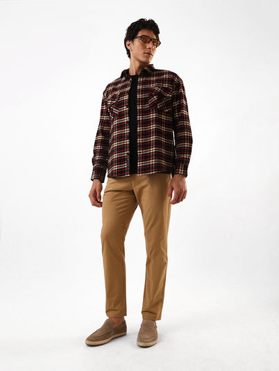 Men's Solid Slim Fit Chinos Trouser