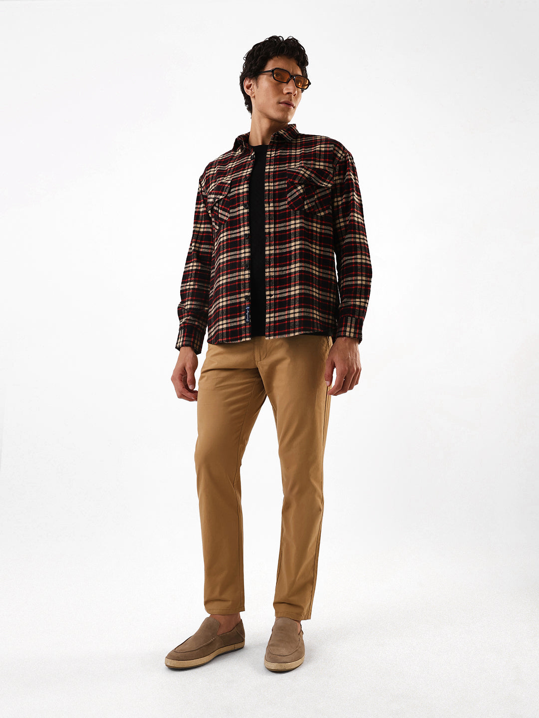 Men's Solid Slim Fit Chinos Trouser