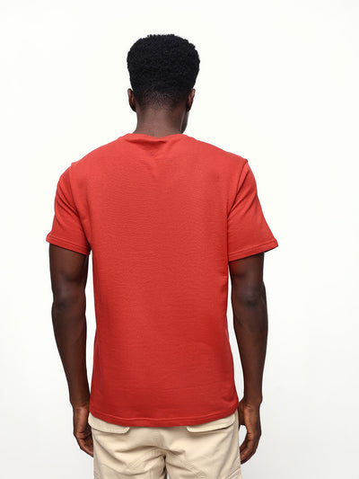 Men's Printed Round Neck Half Sleeves Relaxed Fit T-shirt