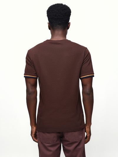 Men's Solid Round Neck Half Sleeves Relaxed Fit T-shirt