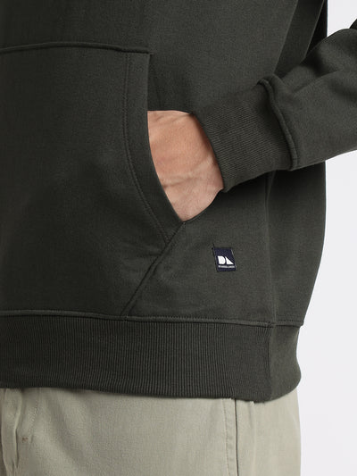 Men's Olive Hooded Sweatshirt