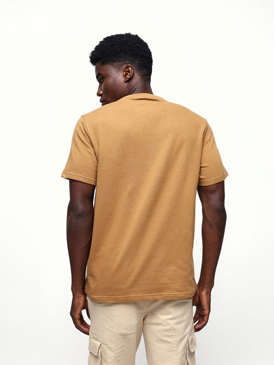 Men's Printed Round Neck Half Sleeves Relaxed Fit T-shirt