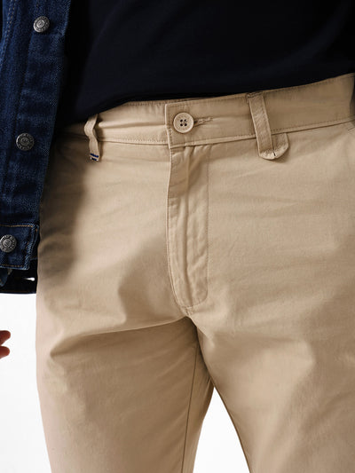 Men's Solid Slim Fit Chinos Trouser