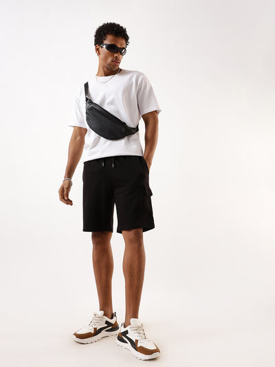 Men's Solid Relaxed Fit Lounge Shorts
