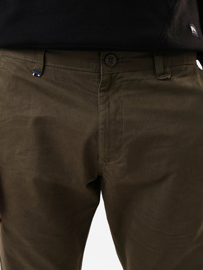 Men's Solid Slim Fit Chinos Trouser