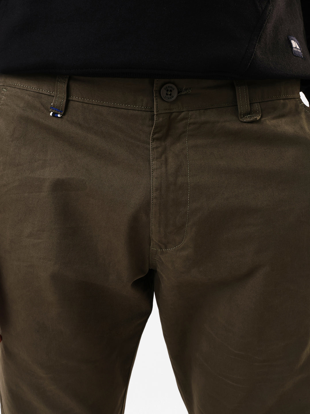 Men's Solid Slim Fit Chinos Trouser