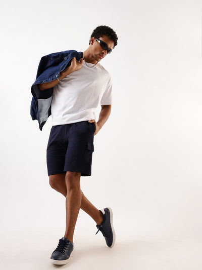 Men's Solid Relaxed Fit Lounge Shorts