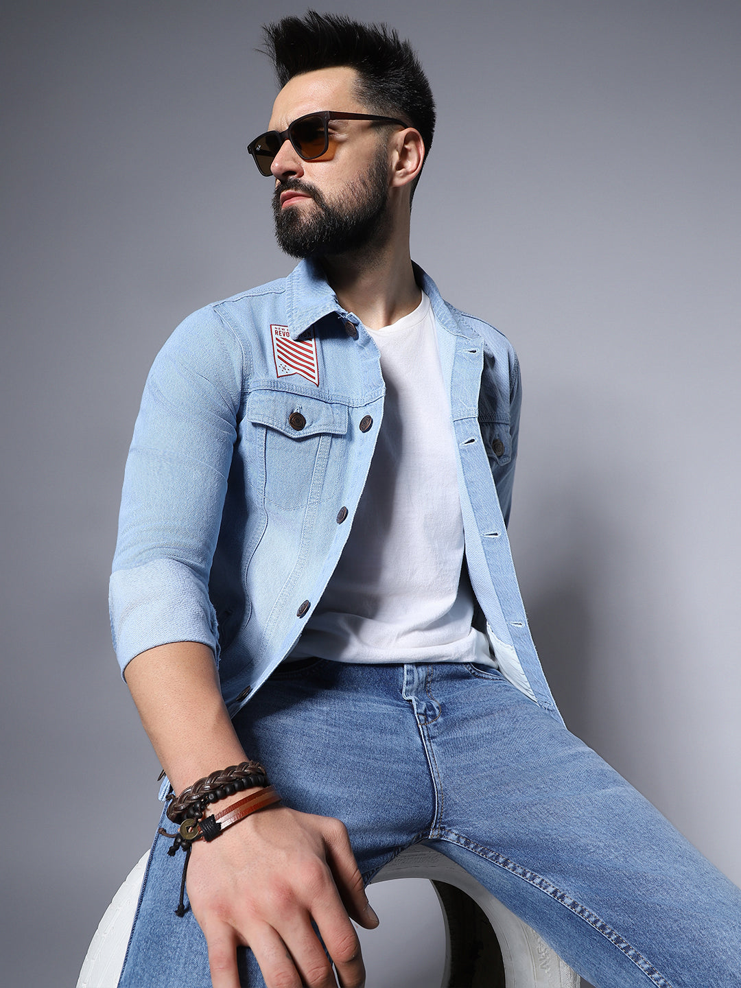 Men's Blue Denim Jacket - High Star x Dennis Lingo