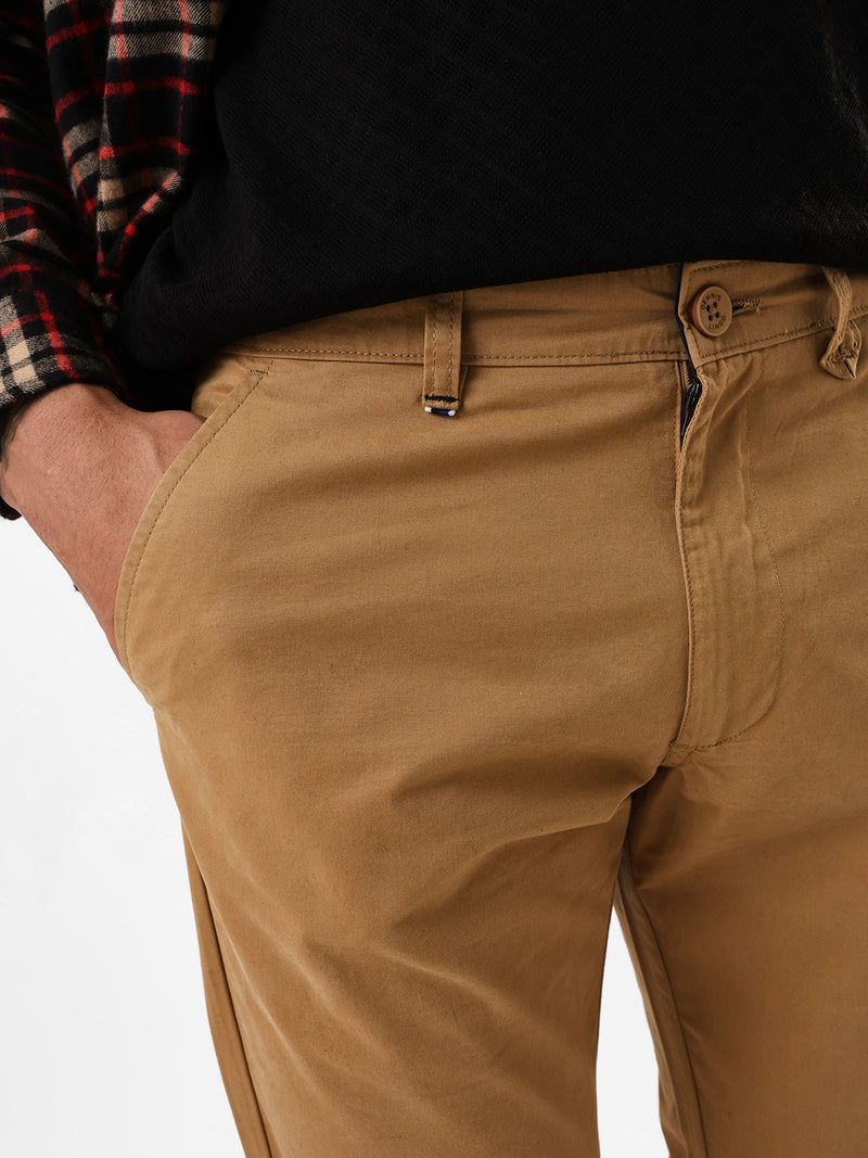 Men's Solid Slim Fit Chinos Trouser