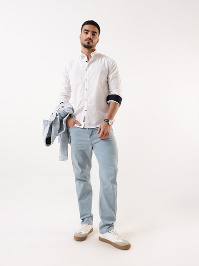 Men's Straight Fit Mid-Rise Stretchable Jeans
