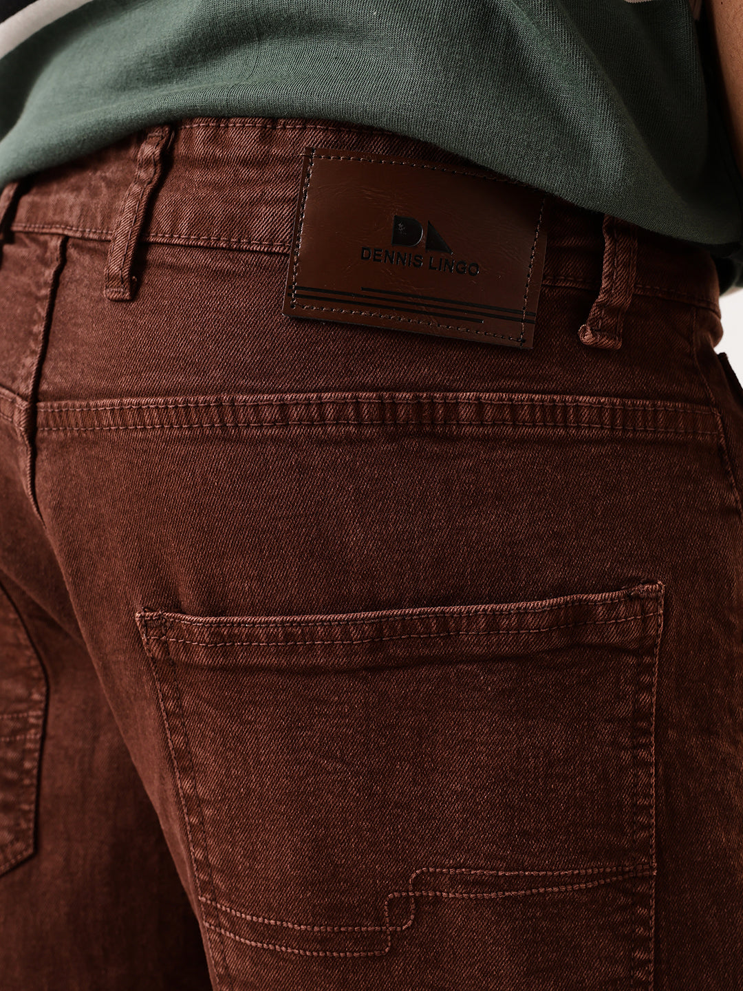 Men's Solid Relaxed Fit Mid-Rise Stretchable Jeans