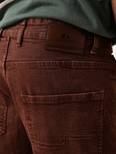 Men's Solid Relaxed Fit Mid-Rise Stretchable Jeans