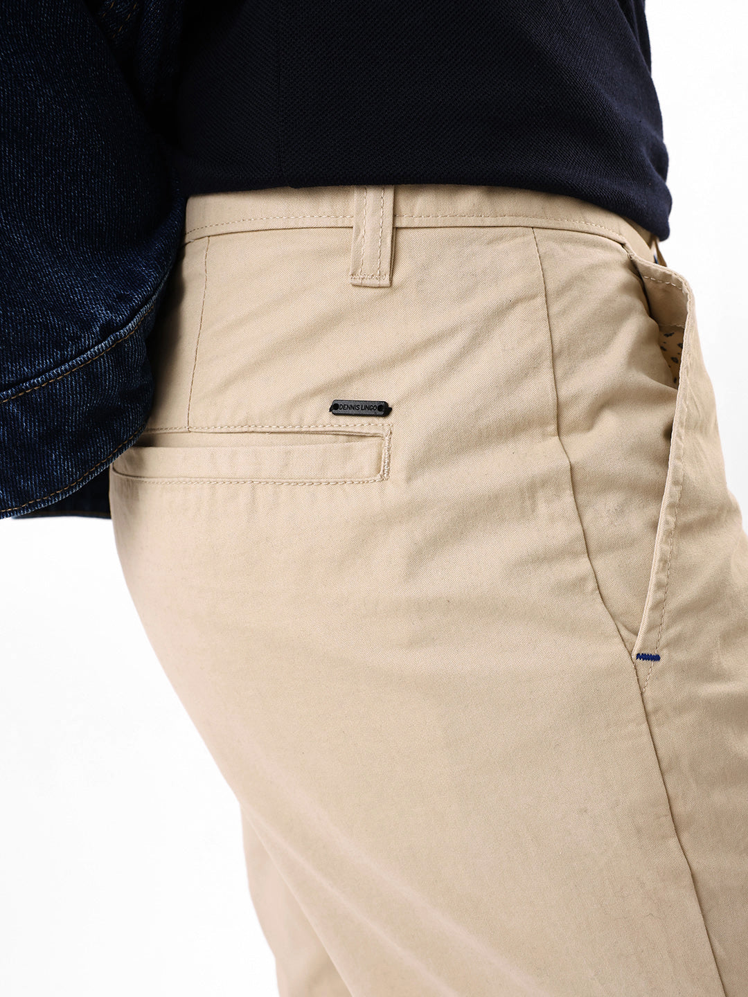 Men's Solid Slim Fit Chinos Trouser