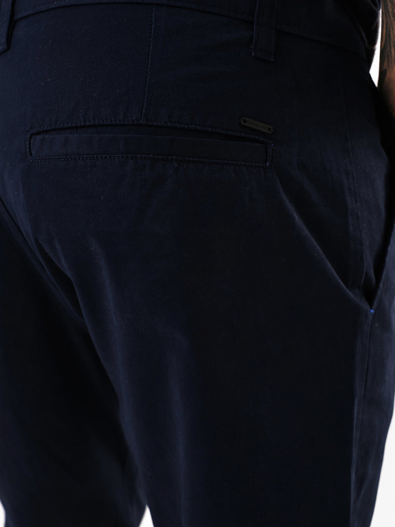 Men's Solid Slim Fit Chinos Trouser