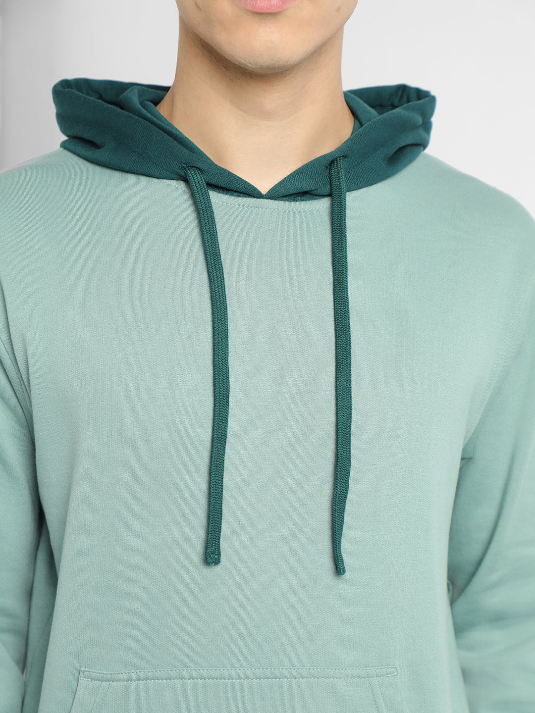 Dennis Lingo Men's Sea Green  Full Sleeves hoodie Sweatshirt