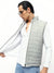 Men's Solid Mock Neck Sleeveless Regular Fit Reversible Gilet Jacket