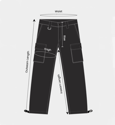 Men's Dark Grey Cargo Trousers