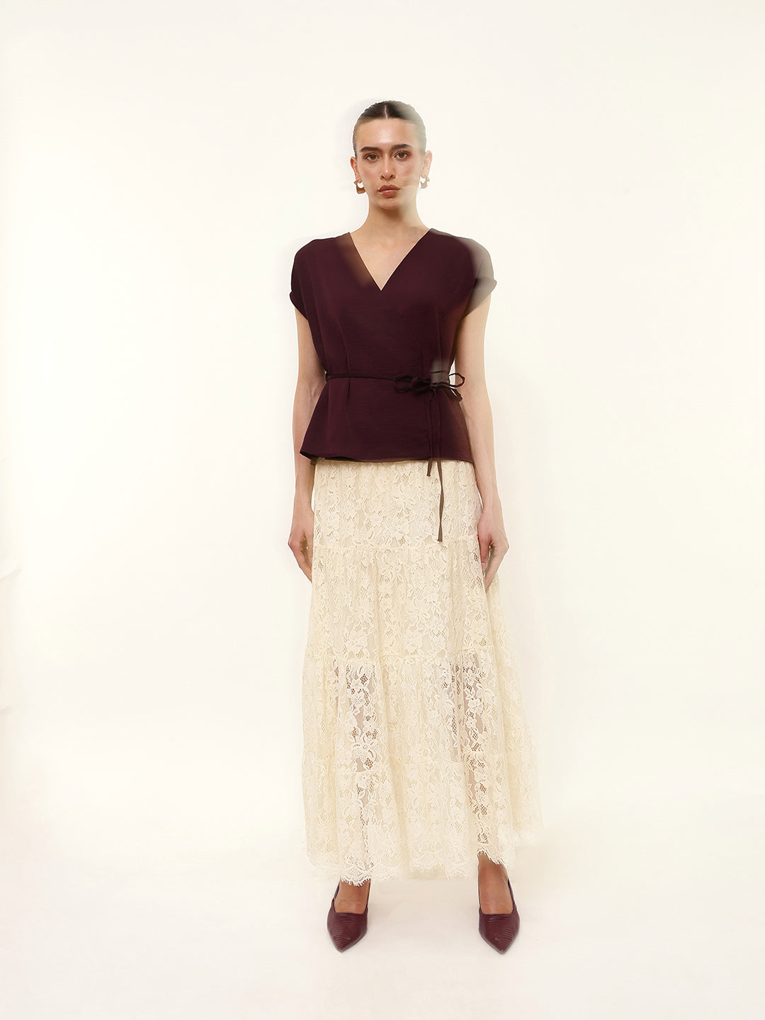Wrap Tie-Waist Top