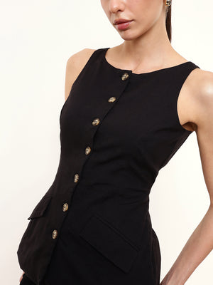 Adjustable tailored waistcoat