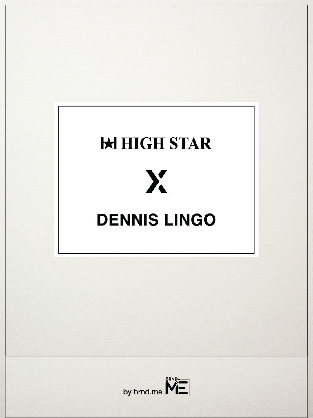 Abstract Pattern Round Neck Boxy Fit Pullover - High Star x Dennis Lingo