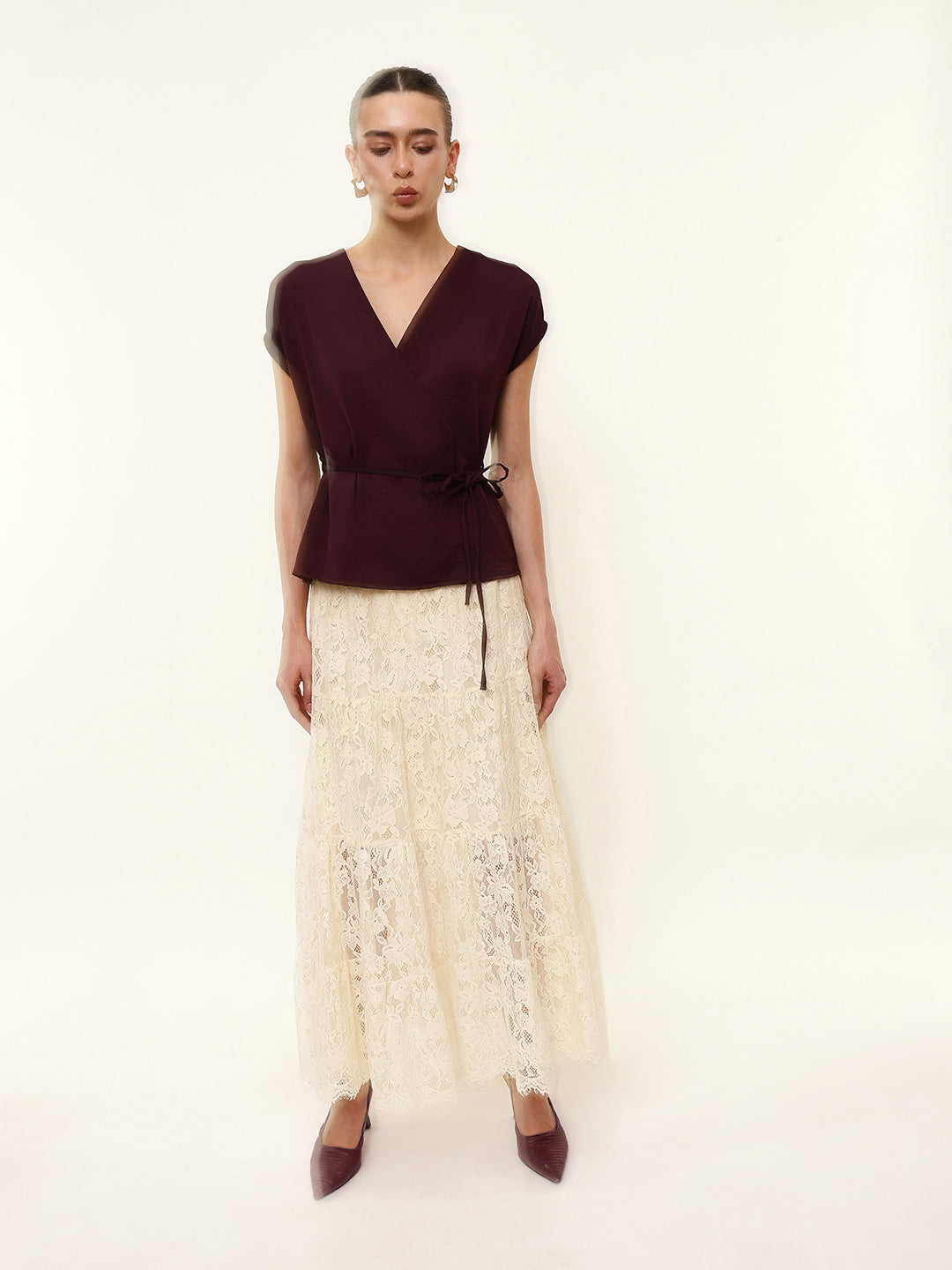 Wrap Tie-Waist Top