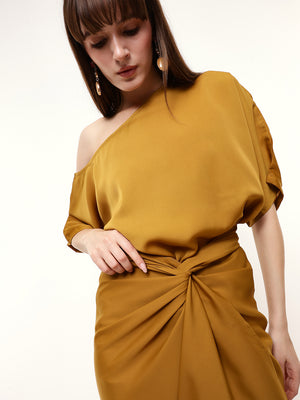 Multi-way Draped Midi Dress