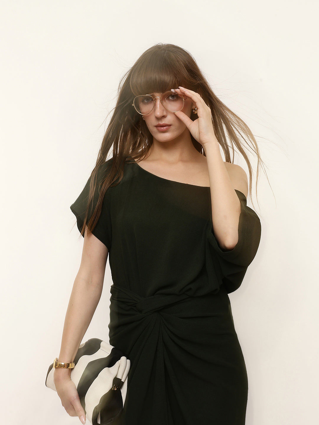 Multi-way Draped Midi Dress