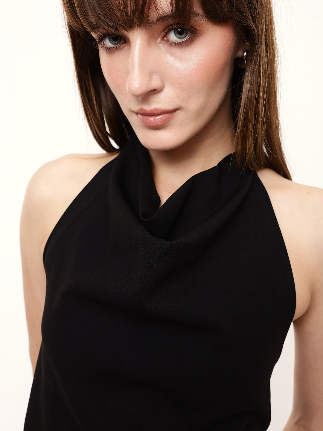 Cowl Neck Halter Top