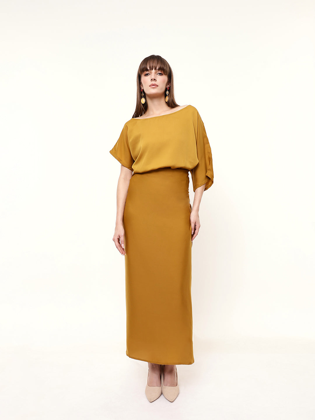 Multi-way Draped Midi Dress