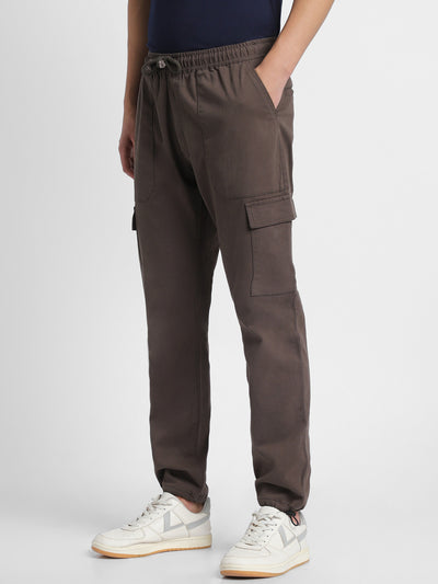 Dennis Lingo Mens's Graphite Grey Solid Cargo Jogger