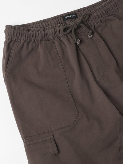 Mens's Graphite Grey Solid Cargo Jogger