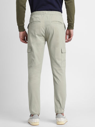 Mens's Dusty Green Solid Cargo Jogger