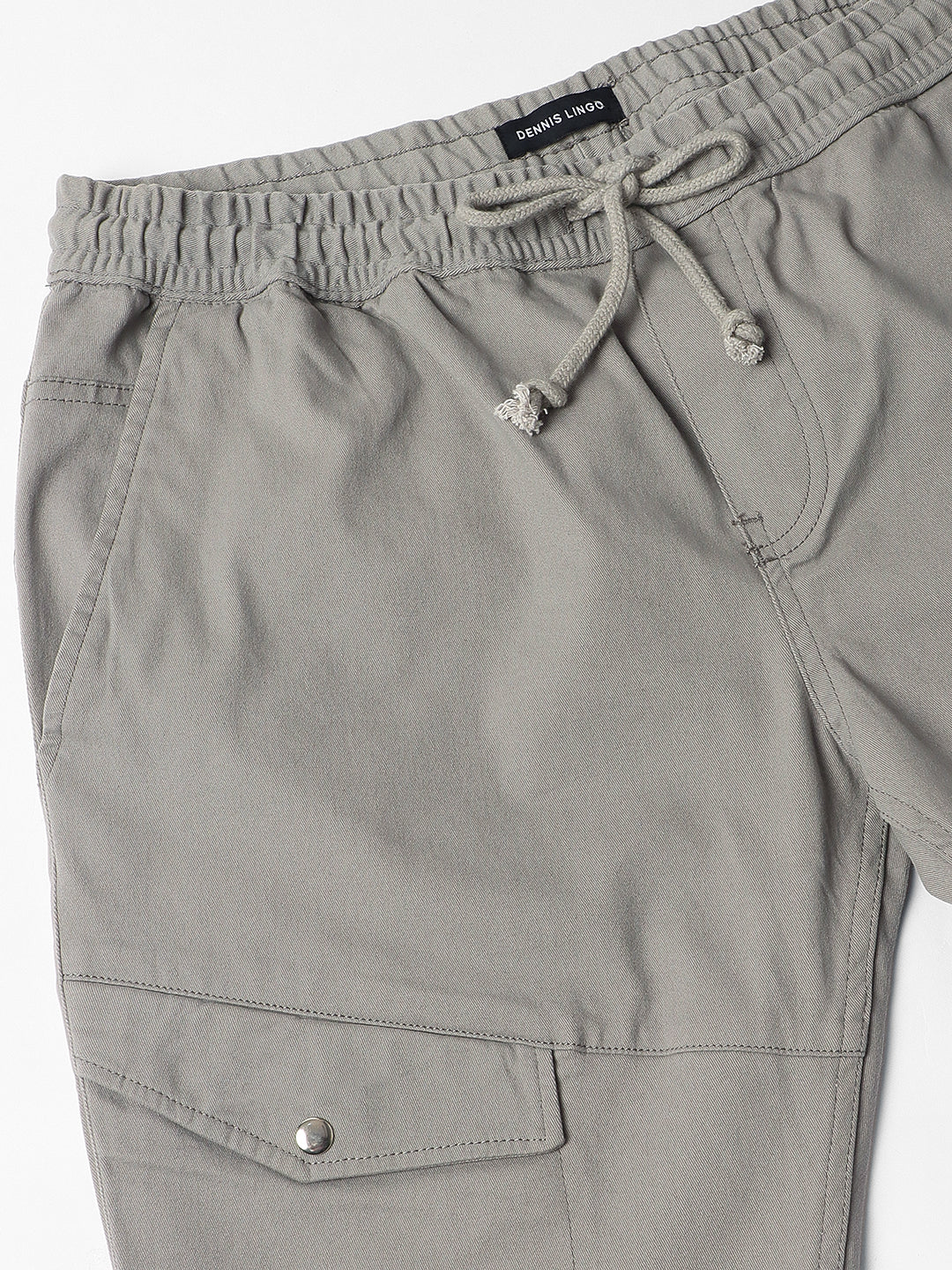Men's Grey Smart Slim Fit Cargo Trouser