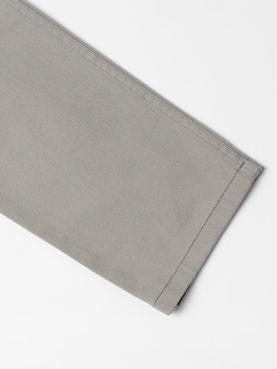 Men's Grey Smart Slim Fit Cargo Trouser