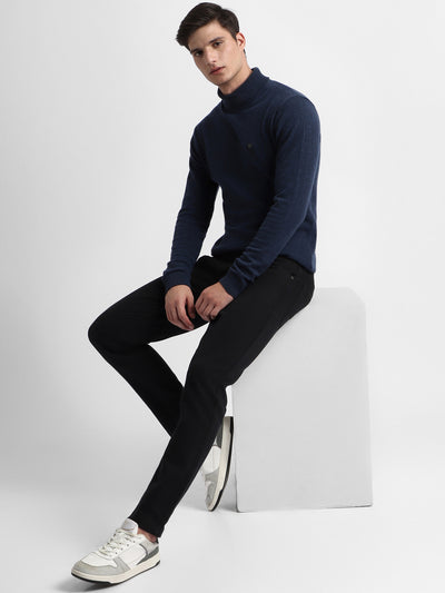 Men's Slim Fit Rinse Black Stretchable Jeans