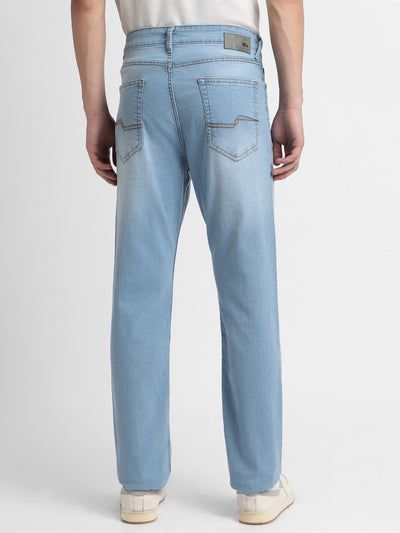 Men's Straight Fit Washed Indigo Stretchable Jeans