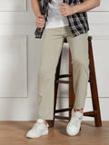 Dennis Lingo Men Khaki Cotton Solid Relaxed fit Jeans