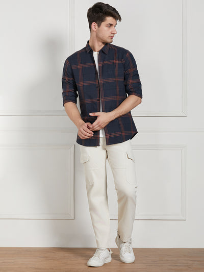 Men's Ecru Cotton Solid Relaxed fit Jeans
