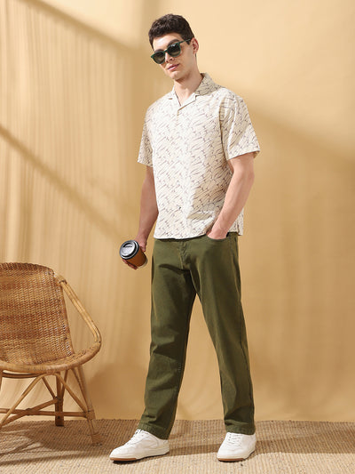 Men's Solid Relaxed Fit Mid-Rise Stretchable Jeans