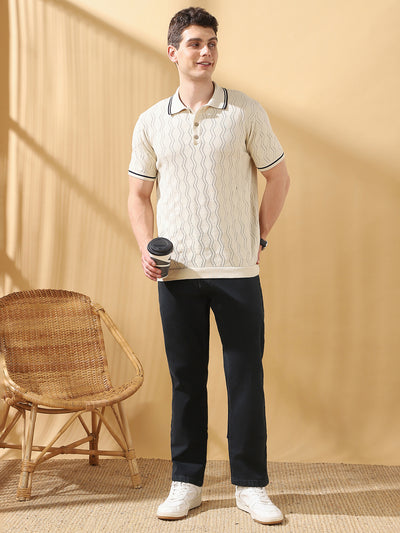 Men's Solid Relaxed Fit Mid-Rise Stretchable Jeans