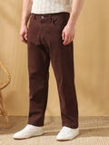 Men's Solid Relaxed Fit Mid-Rise Stretchable Jeans
