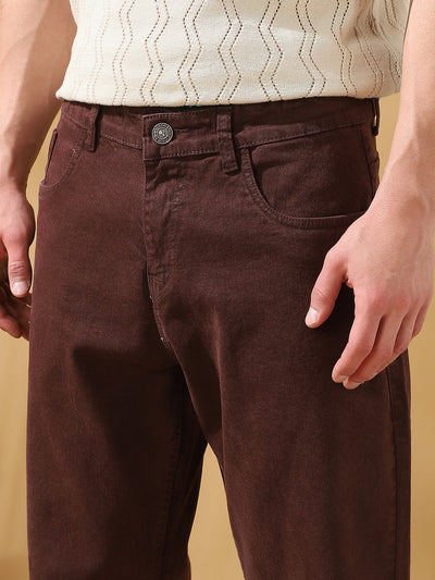 Men's Solid Relaxed Fit Mid-Rise Stretchable Jeans