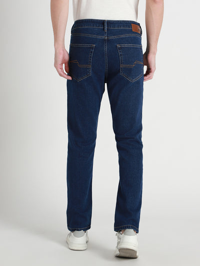 Men's Straight Washed INDIGO Jeans