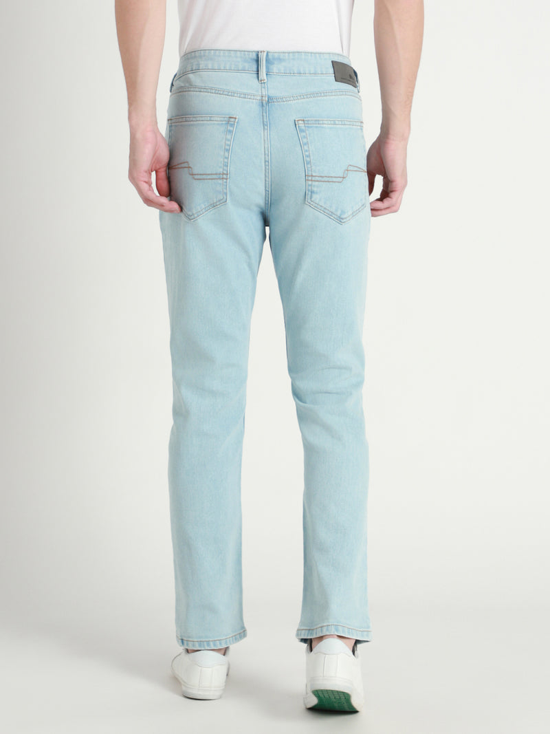 Dennis Lingo Men's Straight Washed LIGHT BLUE Jeans