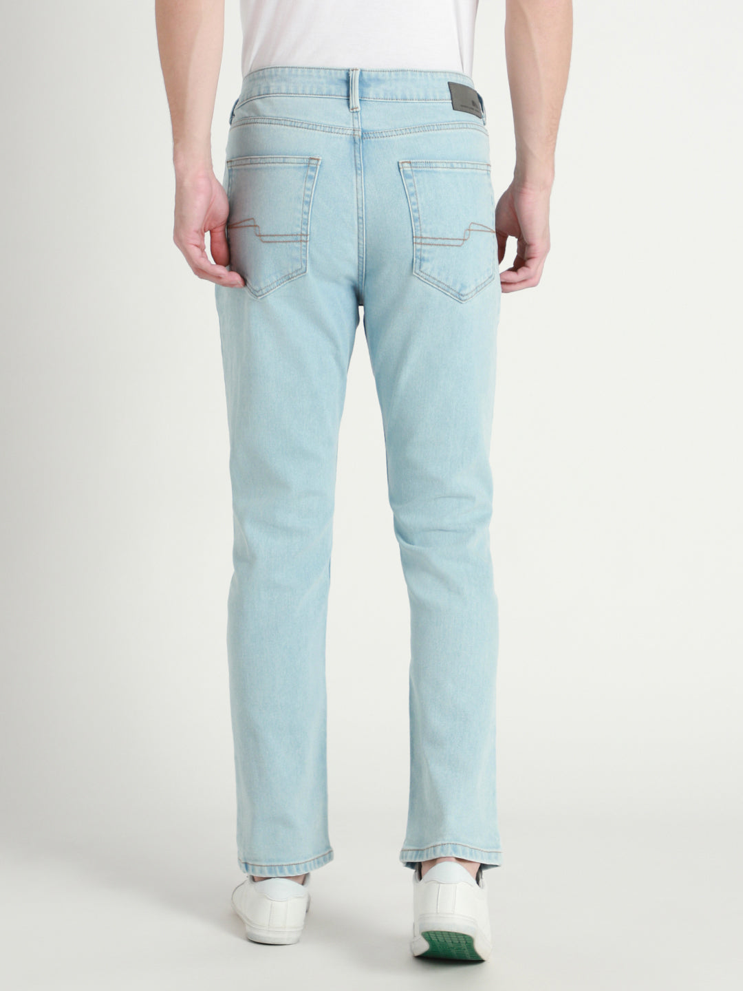 Men's Straight Washed LIGHT BLUE Jeans