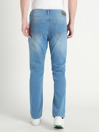 Men's Straight Fit Light Fade Clean Look Jeans
