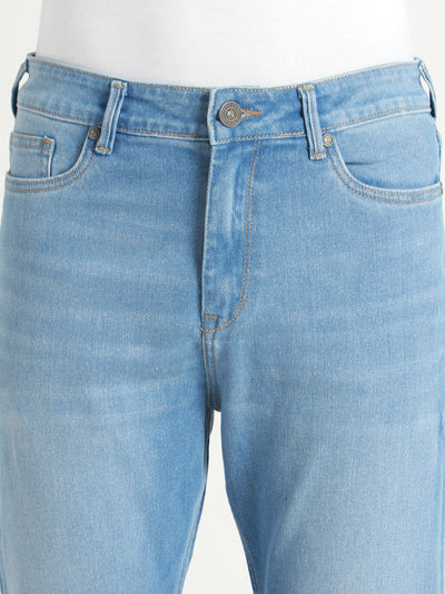Men's Straight Fit Light Fade Clean Look Jeans