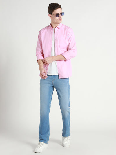 Men's Straight Fit Light Fade Clean Look Jeans