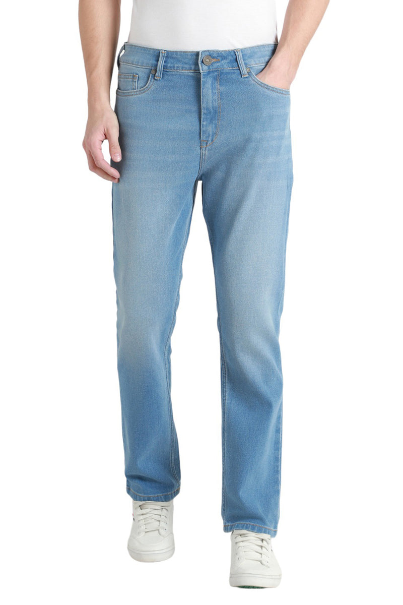 Men's Straight Fit Light Fade Clean Look Jeans