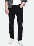 Dennis Lingo Mens's Black Solid Jeans